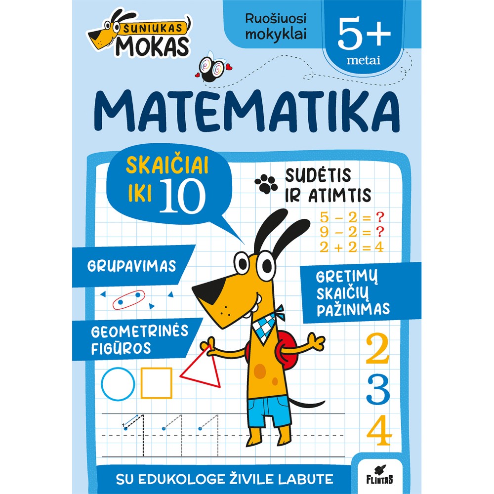 Šuniukas Mokas. Matematika nuo 5 m.