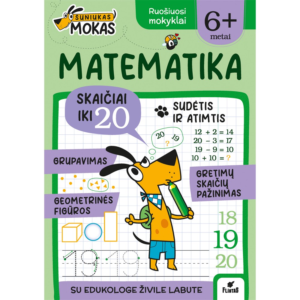 Šuniukas Mokas. Matematika nuo 6 m.