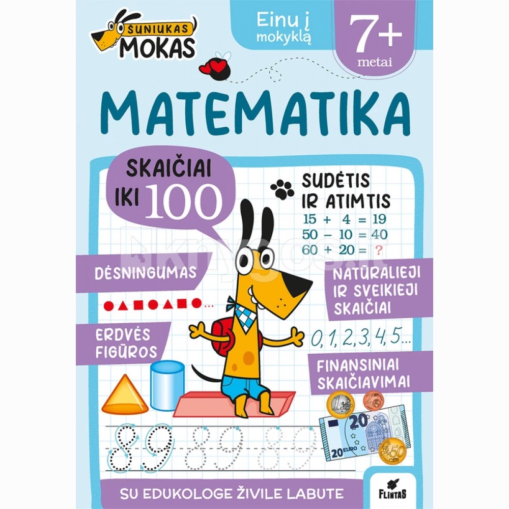 Šuniukas Mokas. Matematika nuo 7 m.