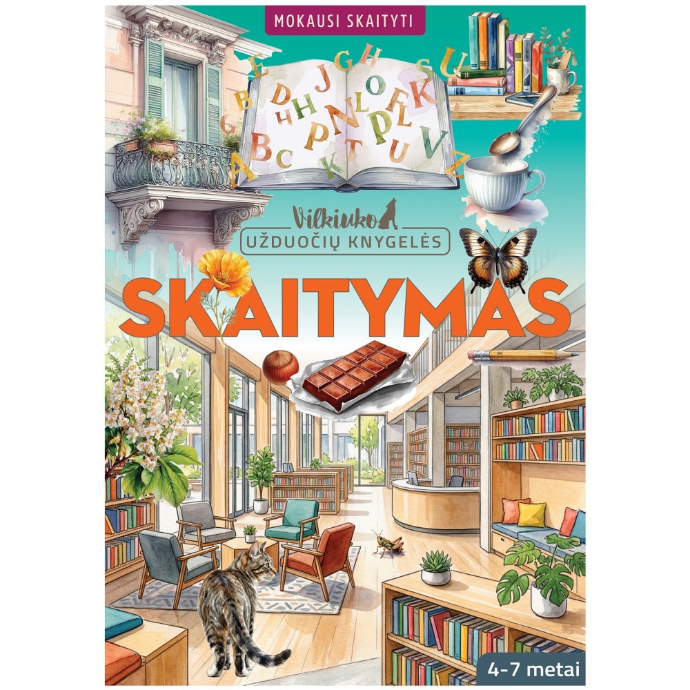 Skaitymas. Vilkiuko užduočių knygelė