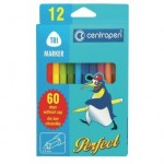 Flomasteriai Centropen Perfekt 2510 2-3 mm 12 spalvų