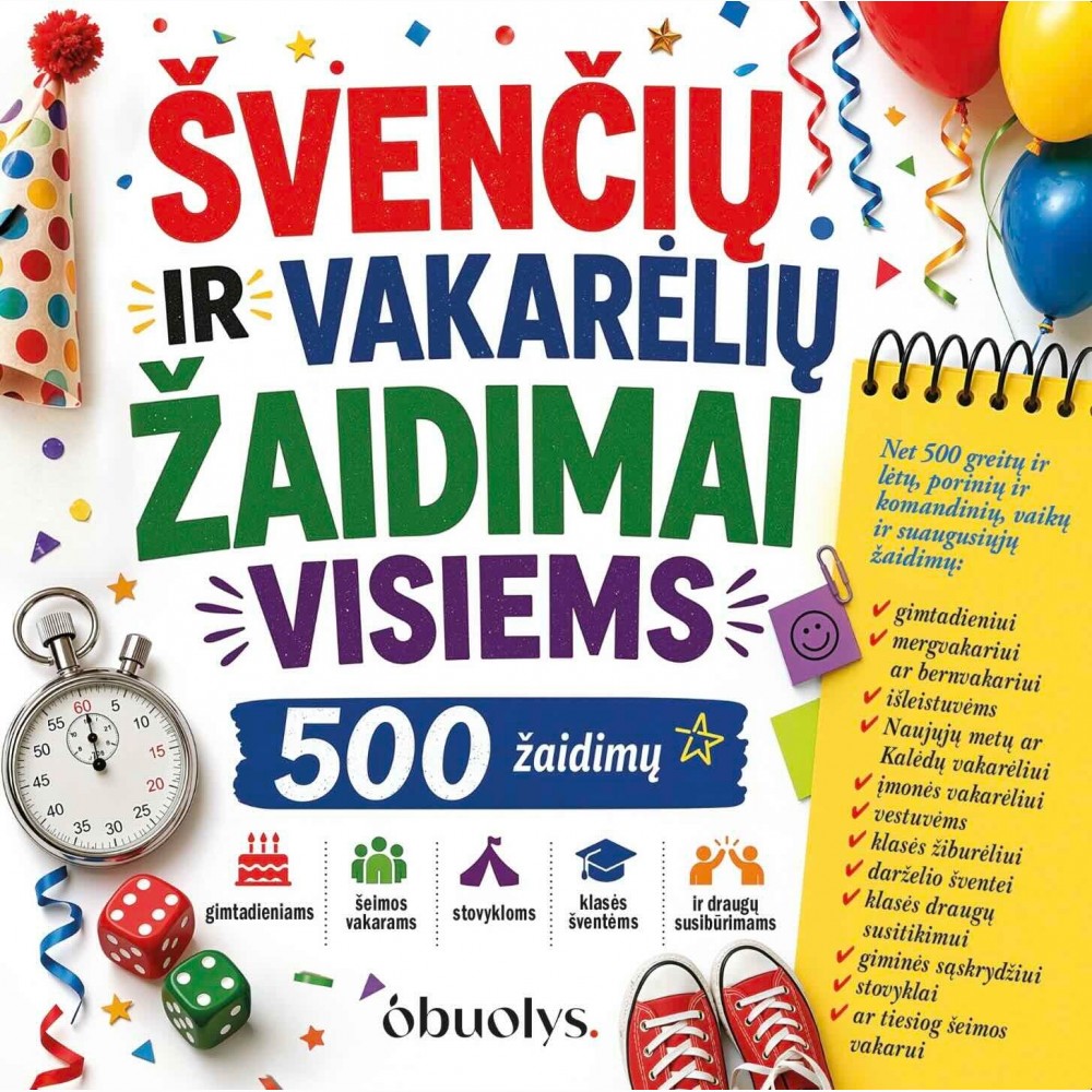 Švenčių ir vakarėlių žaidimai visiems