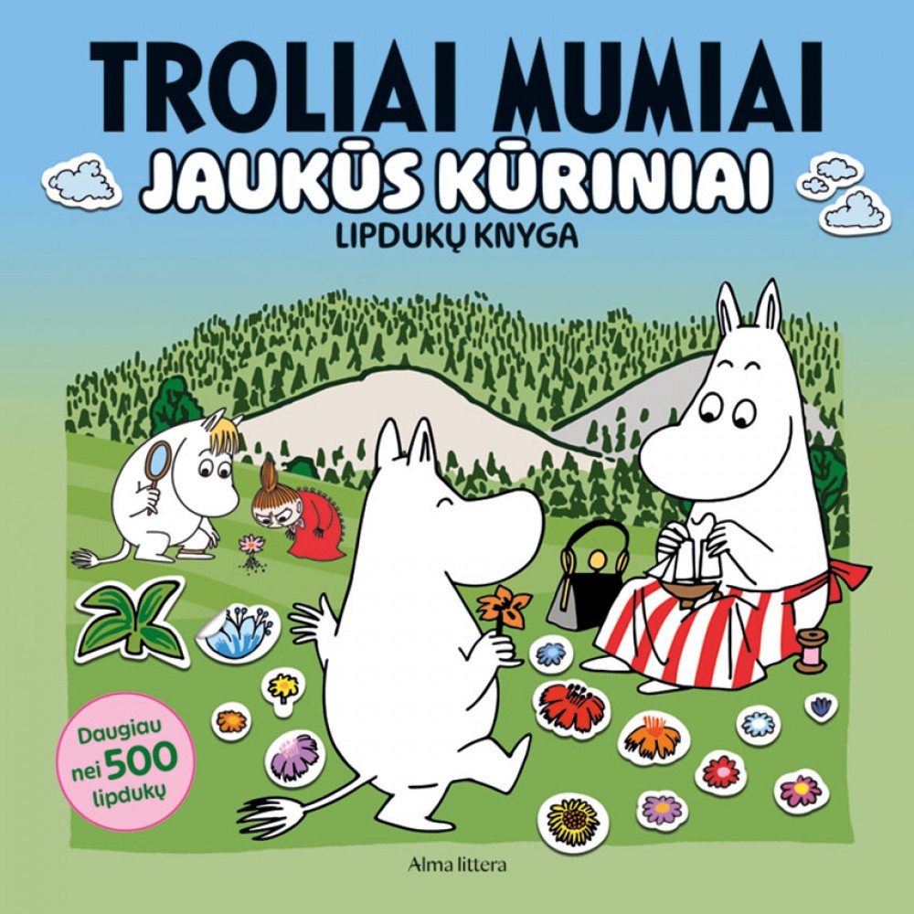 Troliai Mumiai. Jaukūs kūriniai. Lipdukų knyga