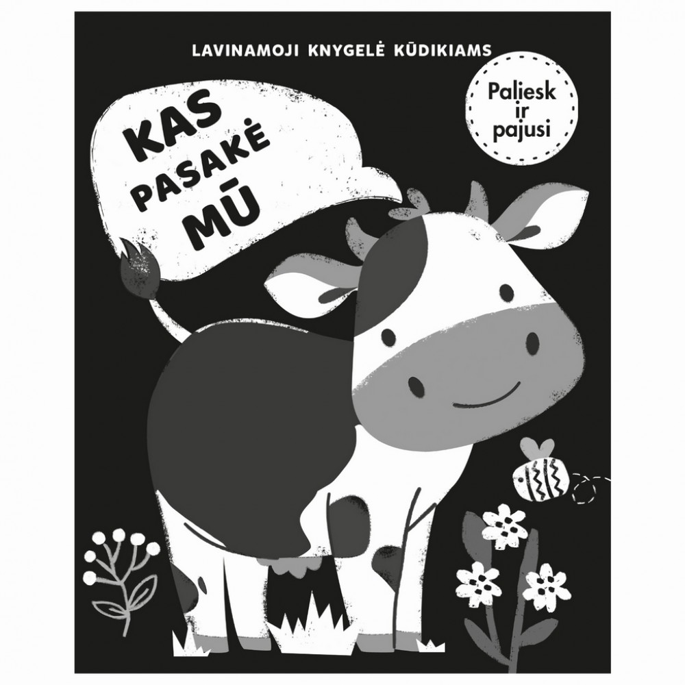 Kas pasakė Mū. Lavinamoji knygelė kūdikiams