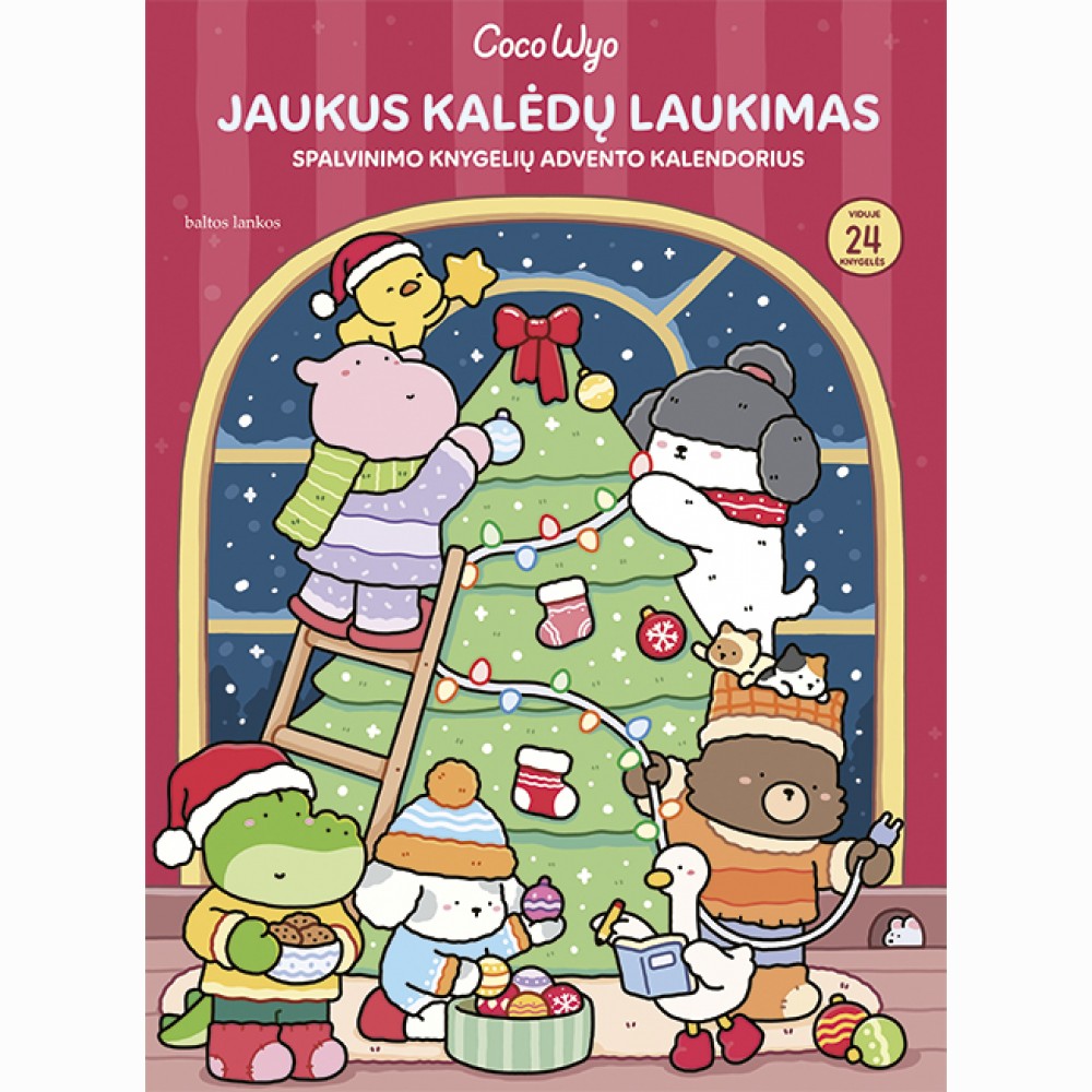 Jaukus Kalėdų laukimas: spalvinimo knygelių advento kalendorius