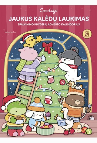 Jaukus Kalėdų laukimas: spalvinimo knygelių advento kalendorius