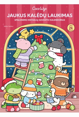 Jaukus Kalėdų laukimas: spalvinimo knygelių advento kalendorius