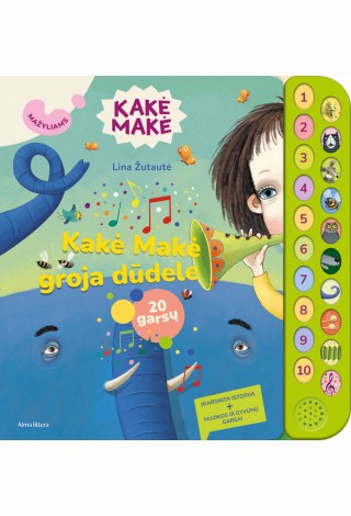 Kakė Makė groja dūdele. 20 garsų