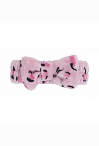 Vaikiška galvos juosta su kaspinu Pink