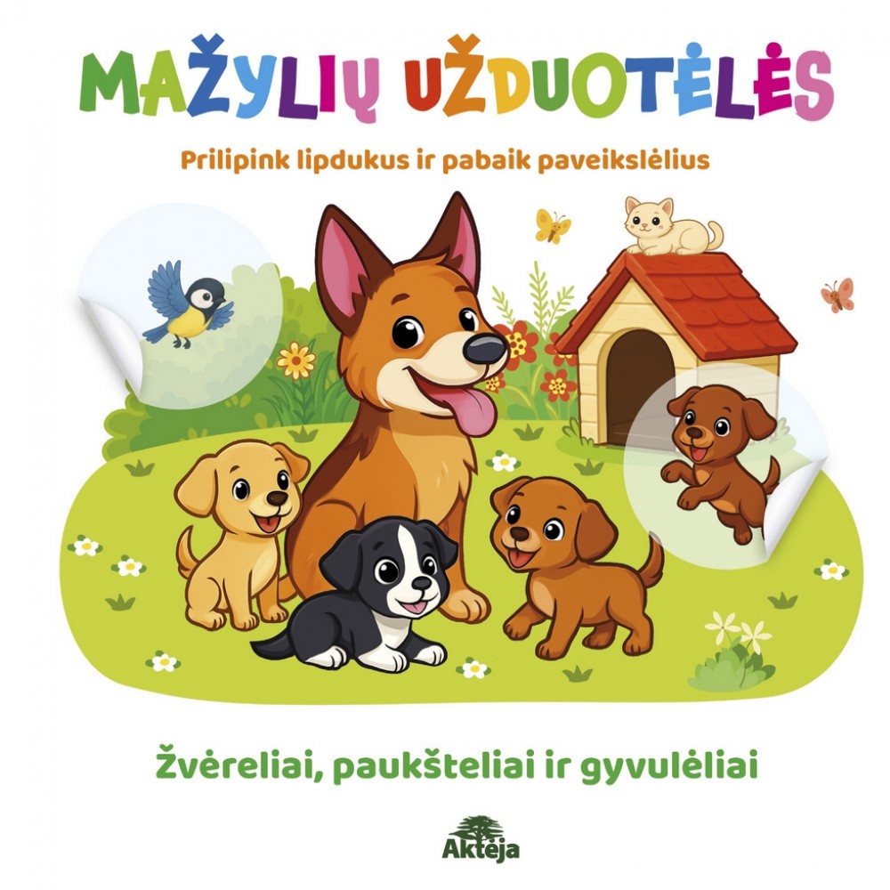 Žvėreliai, paukšteliai ir gyvūlėliai: mažylių užduotėlės