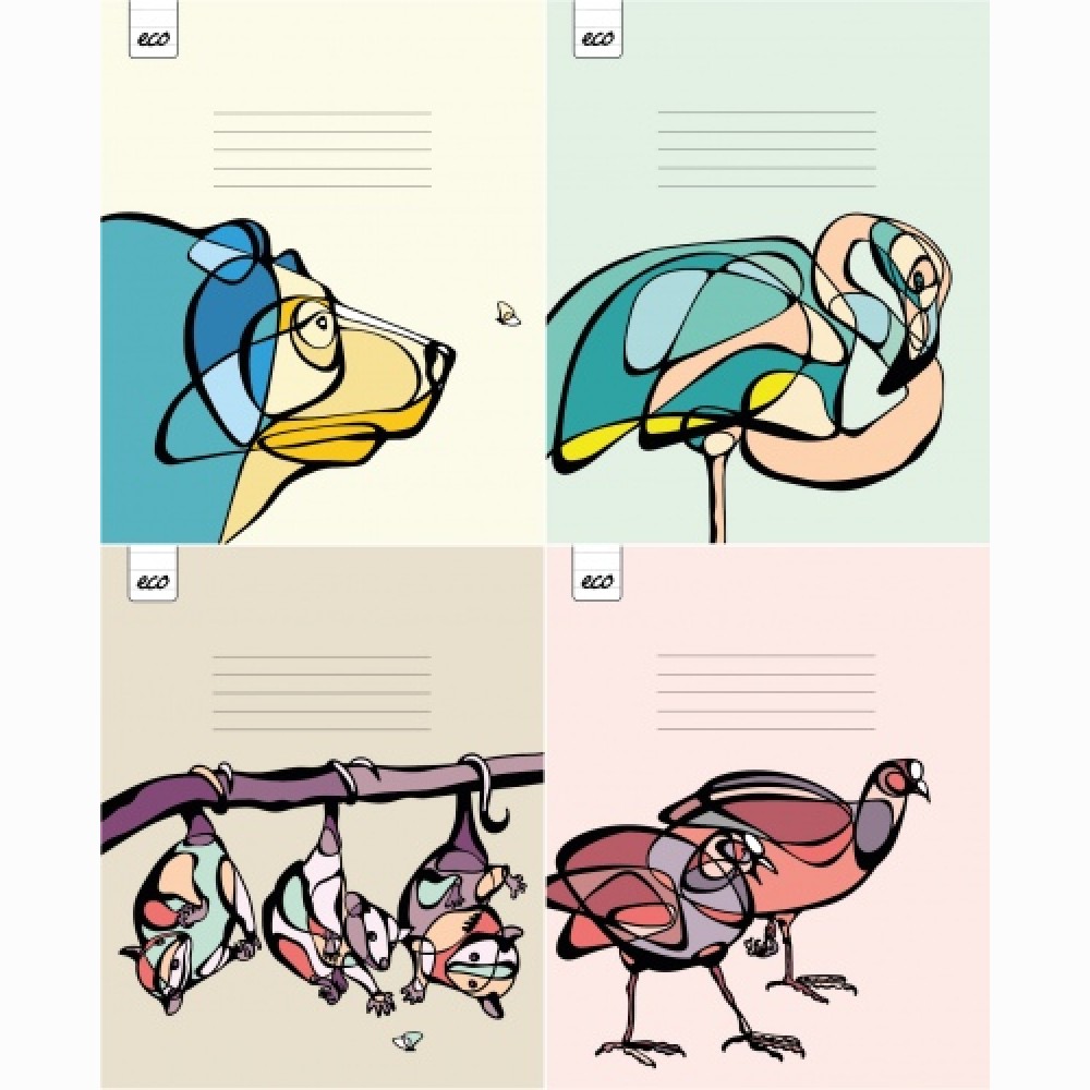 Sąsiuviniai 12 lapų linija EKO