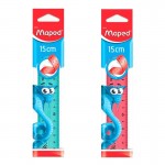 Liniuotė Maped 15cm Twist`n Flex Pulse blister.