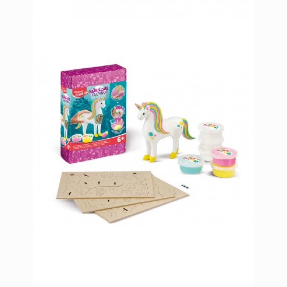 3D dėlionė su modelinu Maped Creativ FABULOUS FACTORY - UNICORN