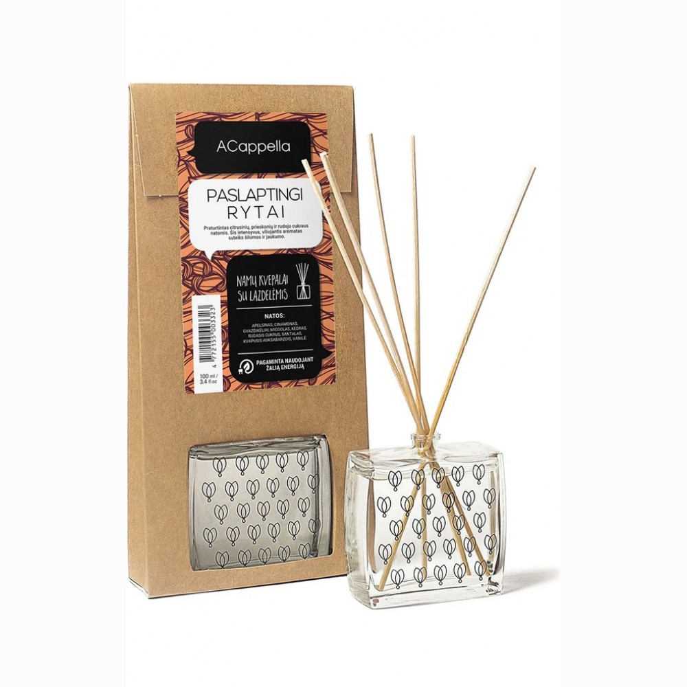 Namų kvapas su lazdelėmis ACappella Paslaptingi rytai, 100 ml