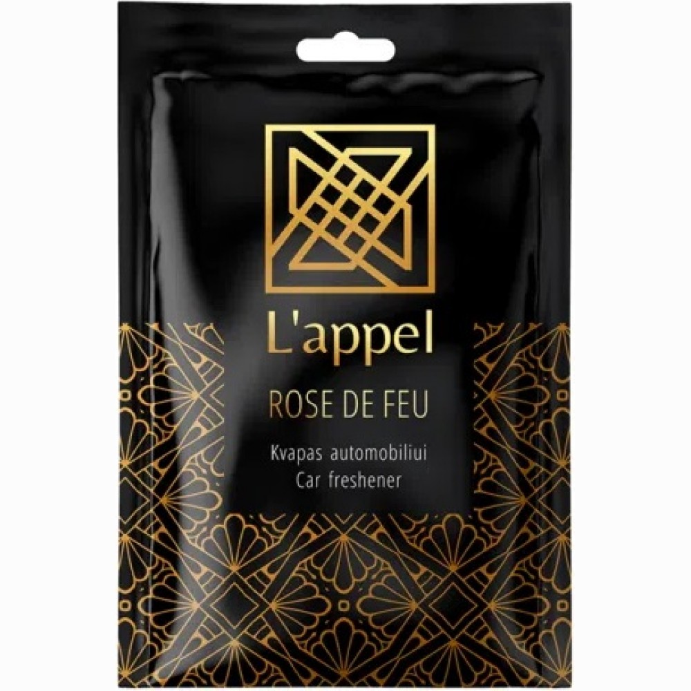 Automobilinis kvapusis pakabukas LAPPEL FLOWER ROSE DE FEU