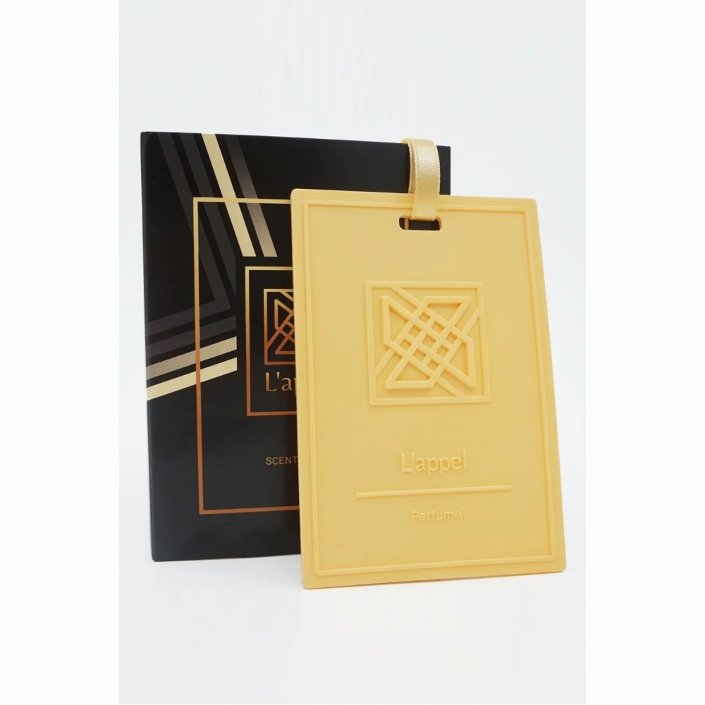 Kvepianti silikoninė kortelė LAPPEL, NAMAH, 1 vnt, (atverčiamas), geltona