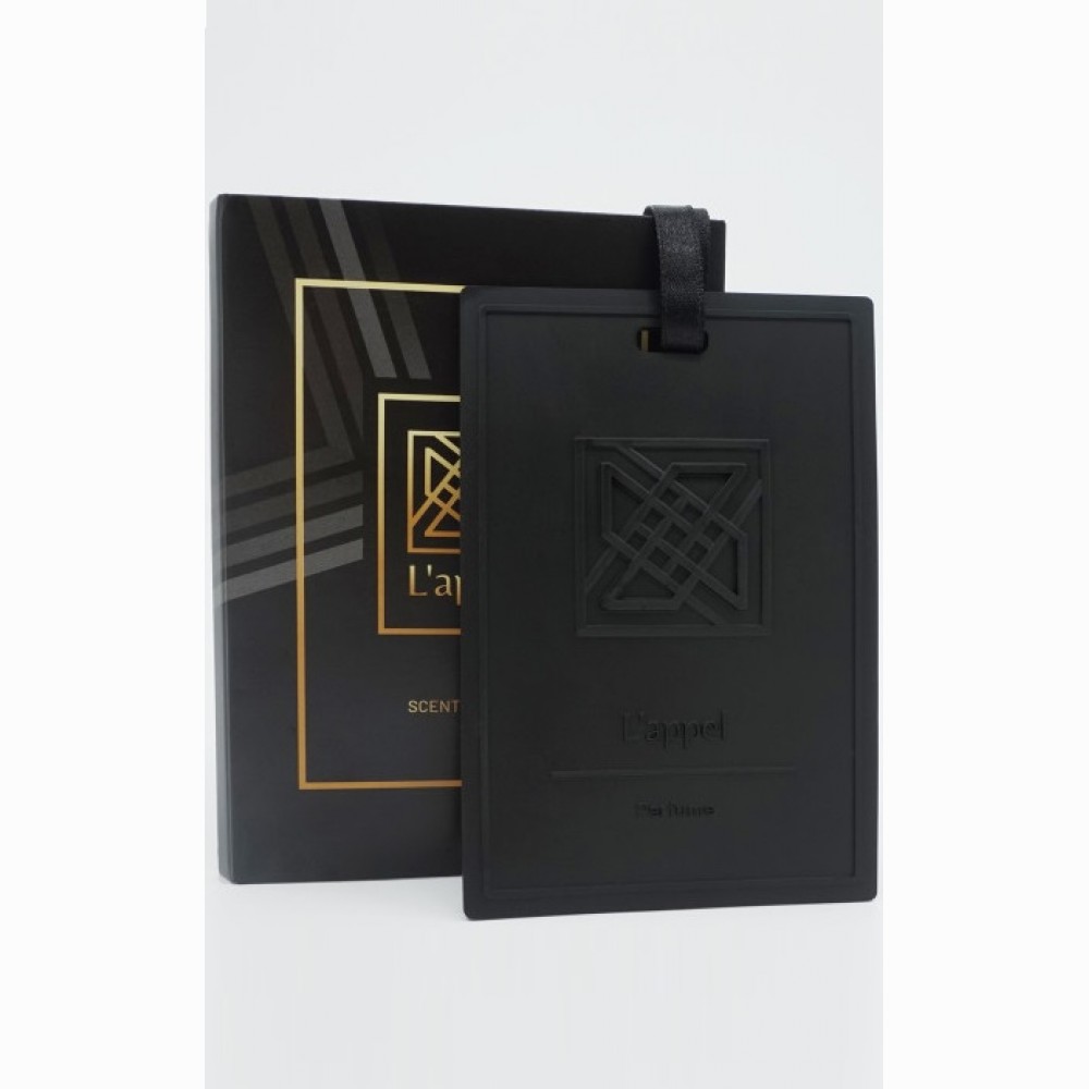 Kvepianti silikoninė kortelė LAPPEL, DELUX, 1 vnt (atverčiamas), juoda