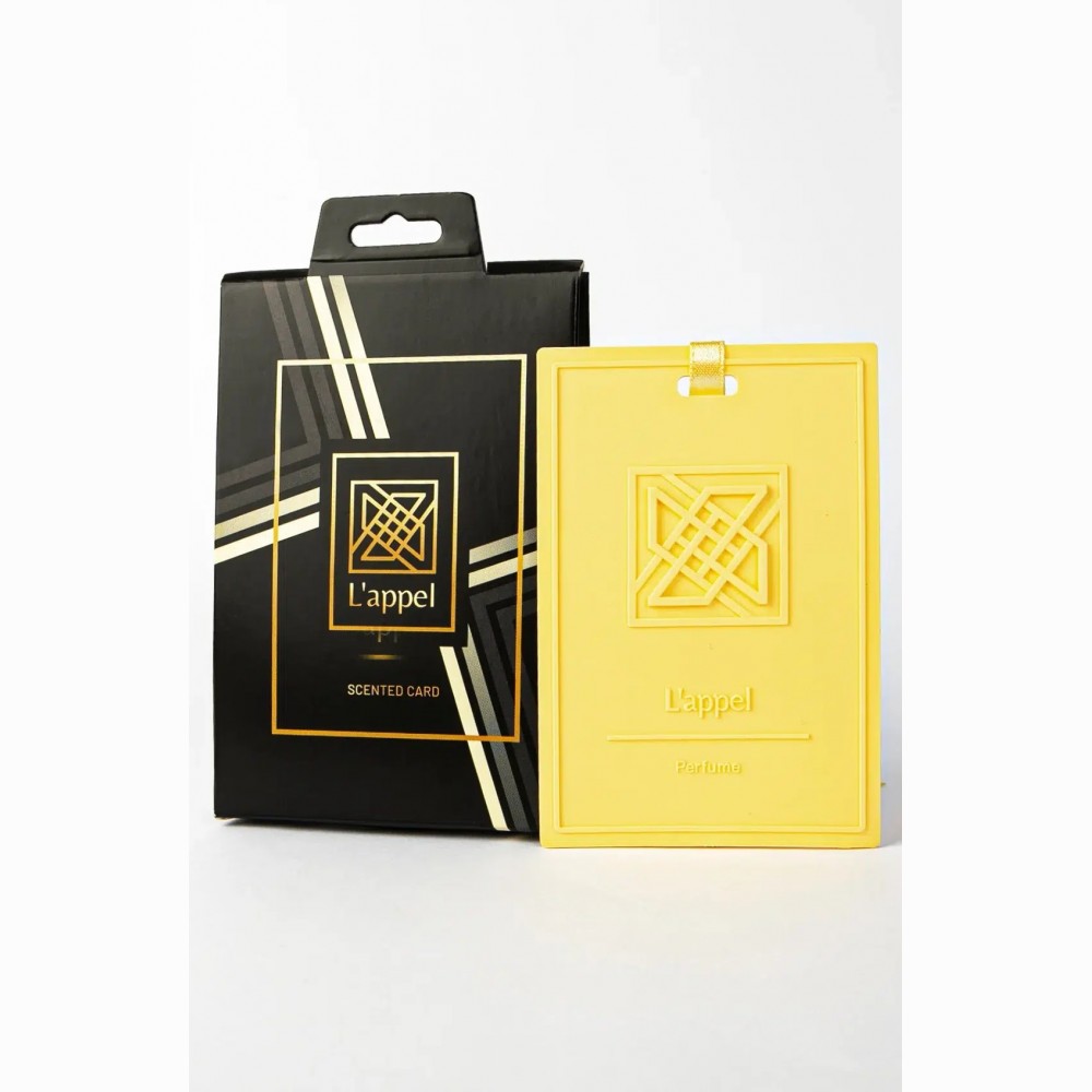 Kvepianti silikoninė kortelė LAPPEL, NAMAH, 1 vnt (dėžutėje), geltona