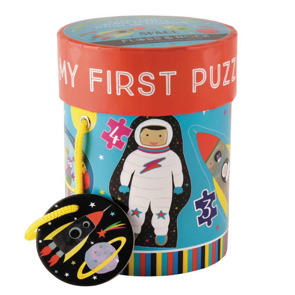 Floss&Rock Mano pirmosios dėlionės, Kosmosas, 4 dėlionės (3, 4, 6, 8 det.) Floss&Rock Mano pirmosios dėlionės, Kosmosas, 4 dėlionės (3, 4, 6, 8 det.)