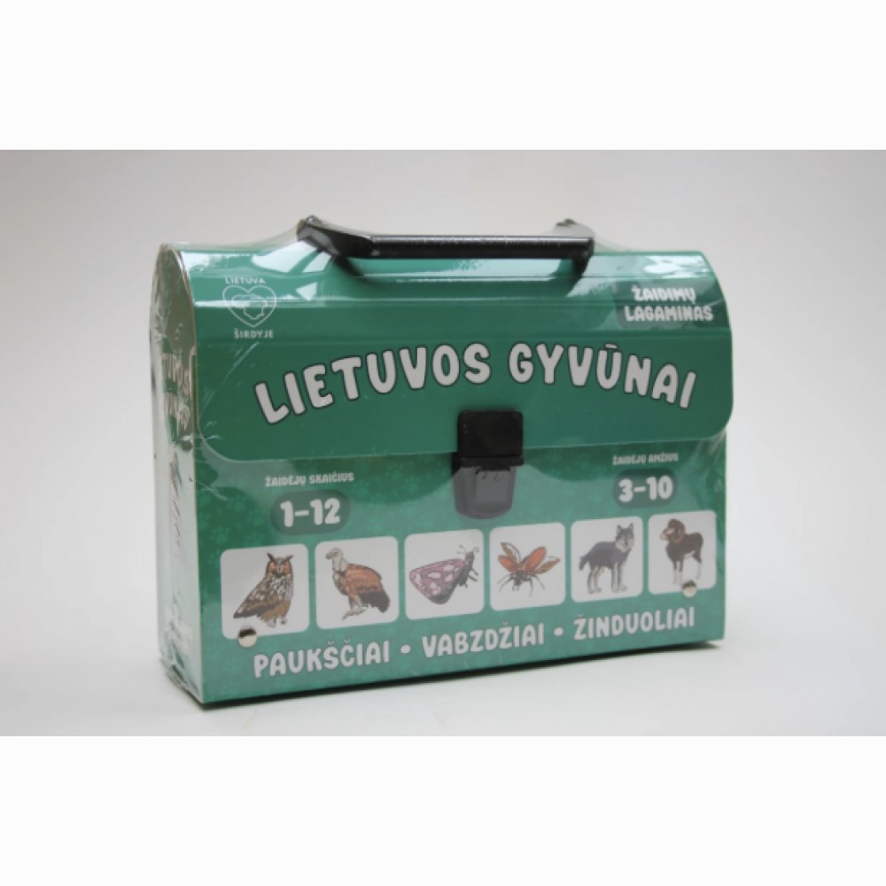 Žaidimų lagaminas "Lietuvos gyvūnai"
