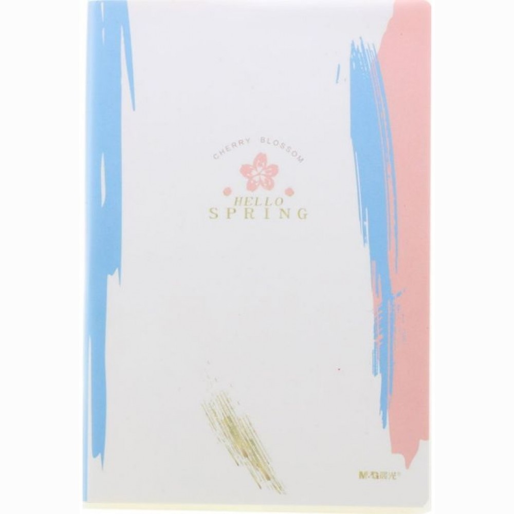 Užrašų knygelė M&G Sakura 13.8x20.2cm languotas 72 lapų plastikiniais viršeliais