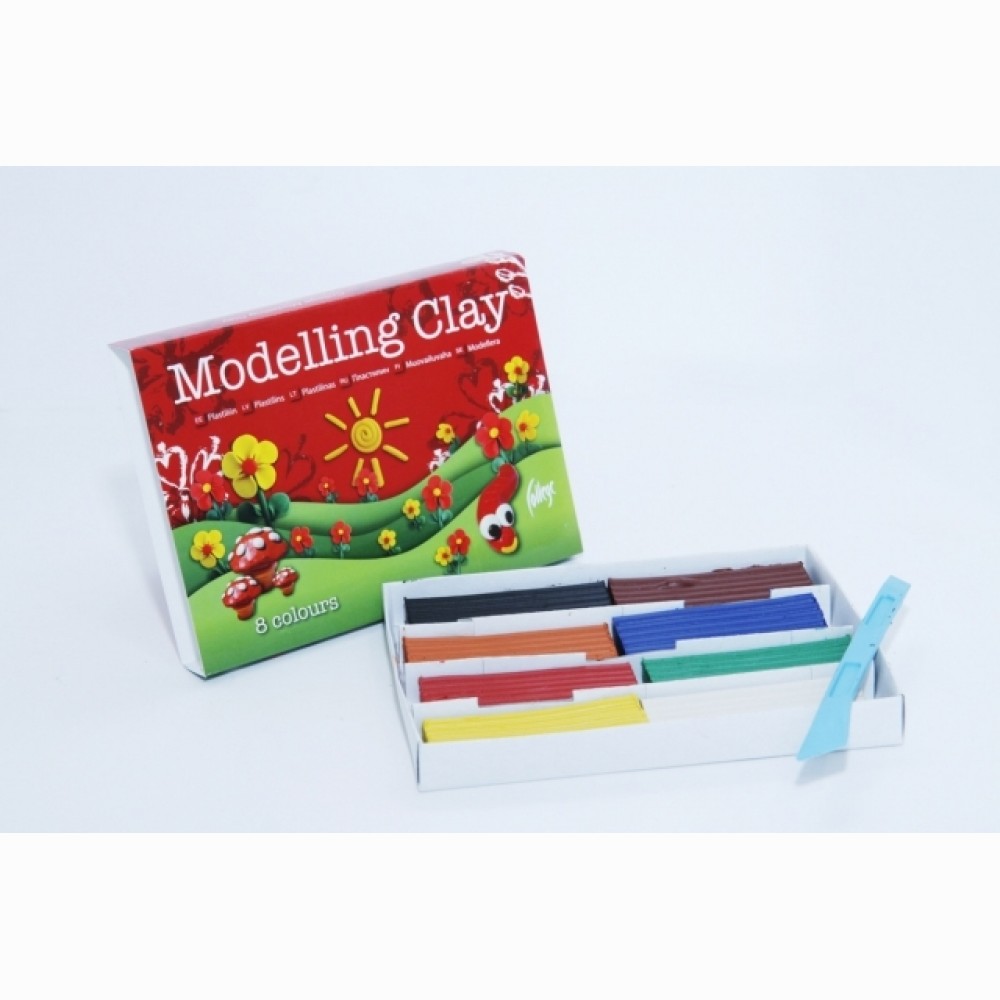 Plastilinas College, 160g, 8 spalvų Plastilinas College, 160g, 8 spalvų