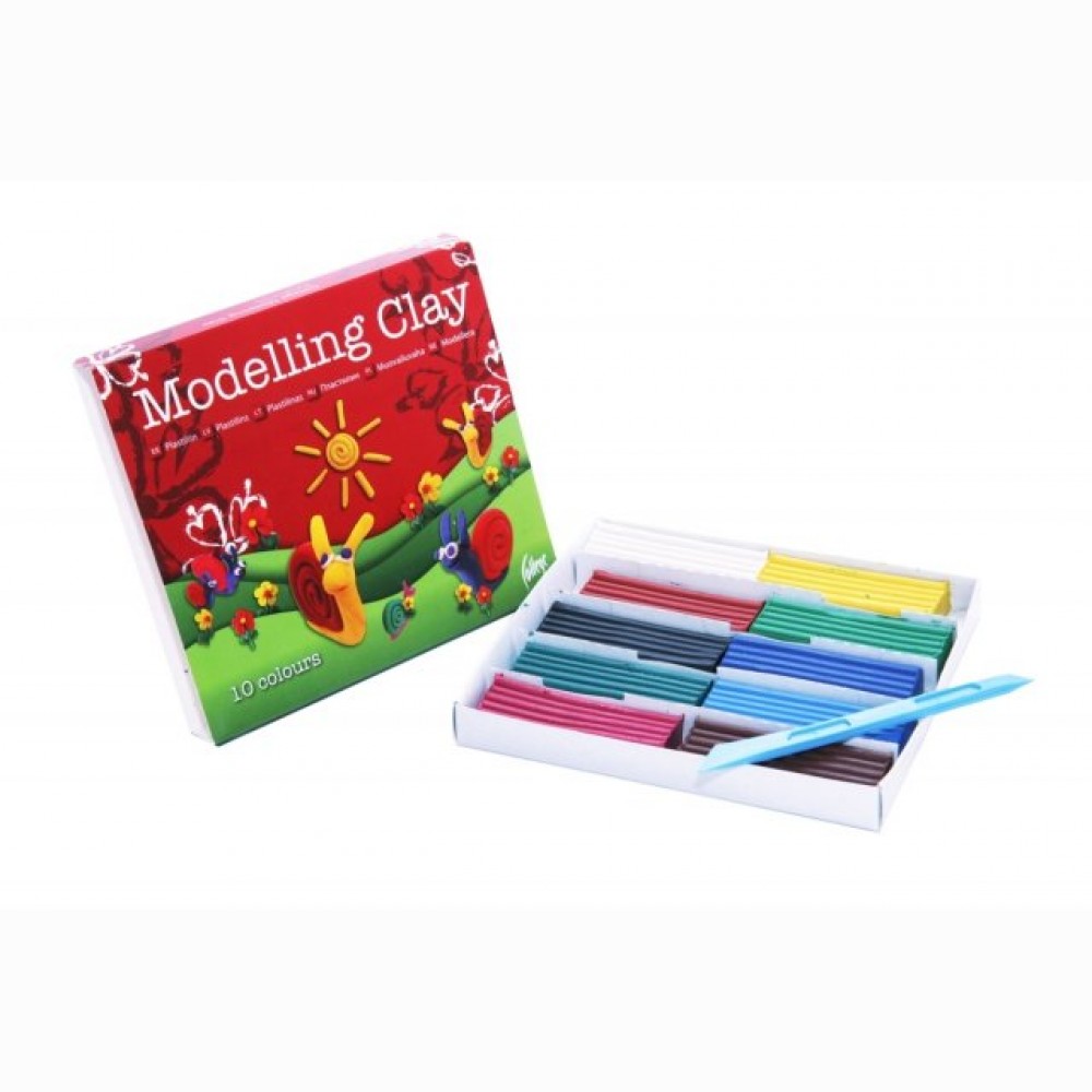 Plastilinas College, 200g, 10 spalvų Plastilinas College, 200g, 10 spalvų