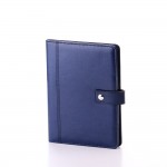 Darbo kalendorius  QUADRO   su spirale 142x205mm, mėlynos spalvos