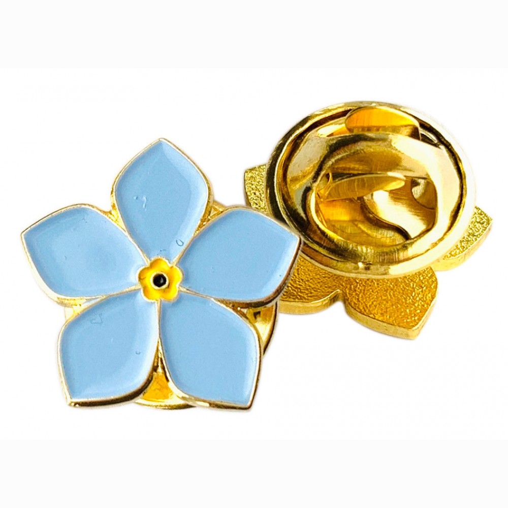 Metalinis ženkliukas neužmirštuolė 