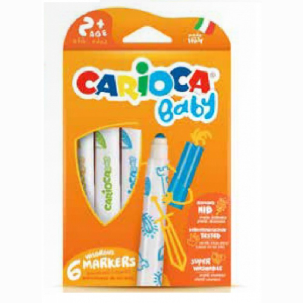 Flomasteriai 6 sp. BABY 2+ CAR42813 