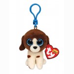 Pliušinis žaislas MUDDLES - brown/white dog clip