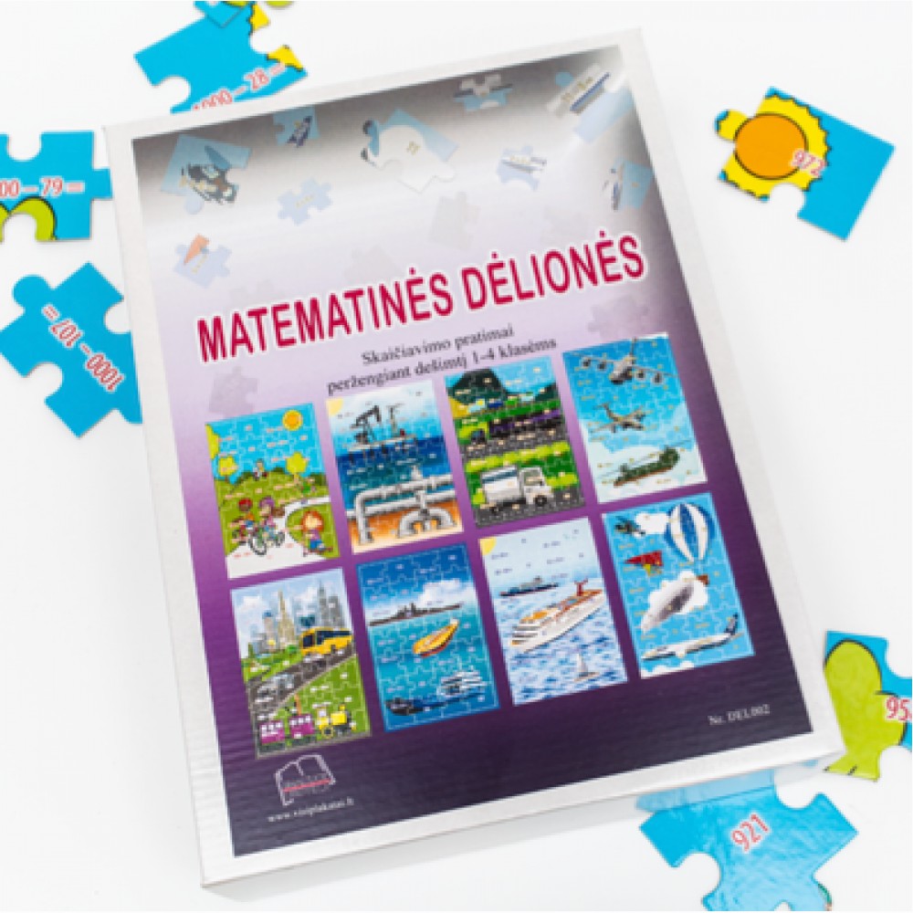 Matematinės dėlionės. Skaičiavimo pratimai peržengiant dešimtį 1–4 klasėms