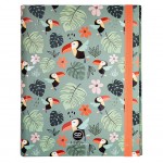 Kartoninis aplankas Toucans, A4, su gumele