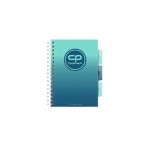 Sąsiuvinis Gradient Blue lagoon, A5 su skirtukais