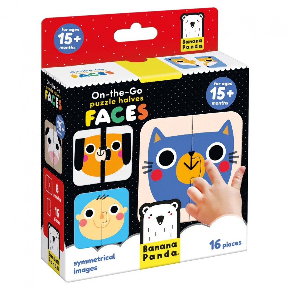 Lavinamasis žaidimas On-the-Go Puzzle Halves Faces 15m+