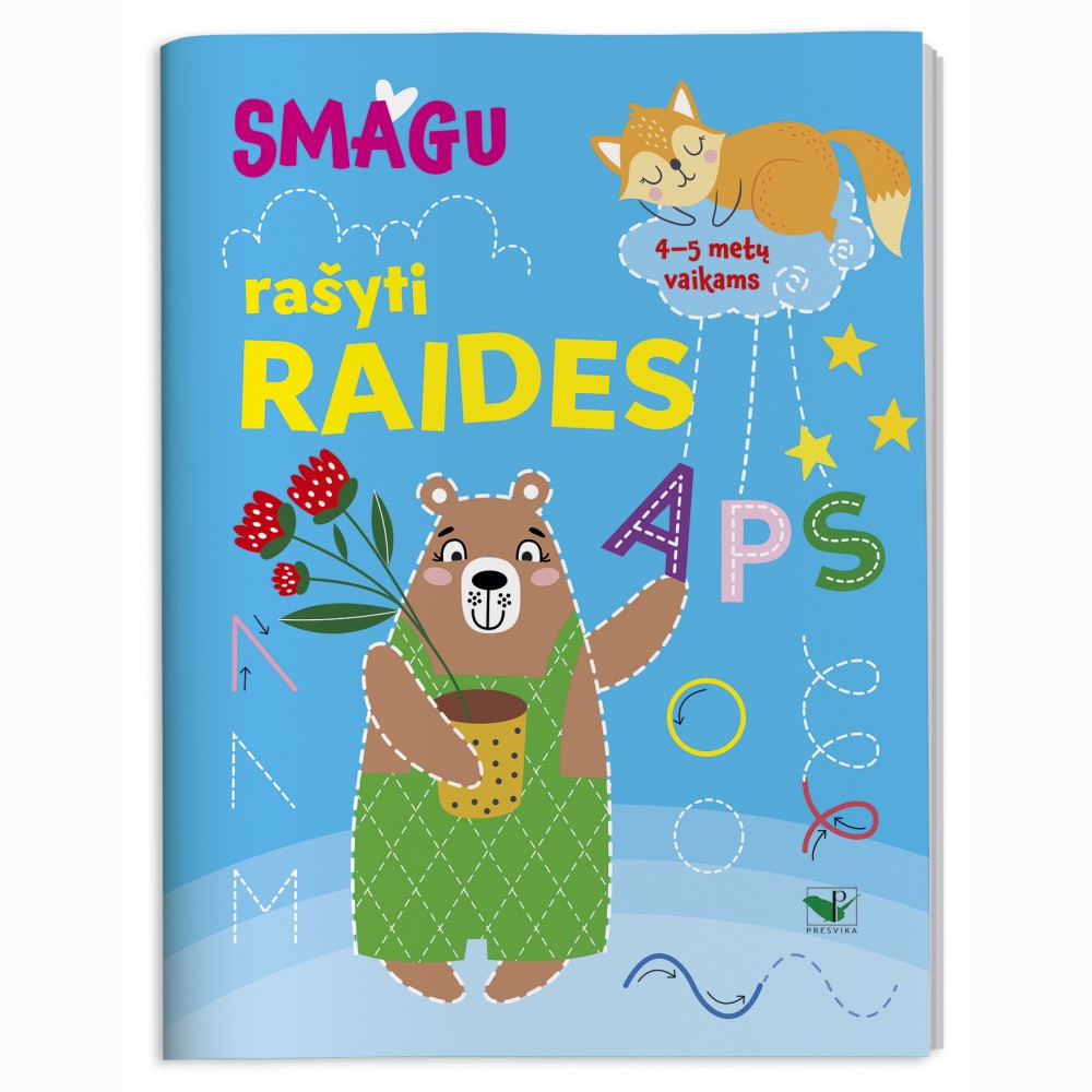 Smagu rašyti raides. 4-5 metų vaikams