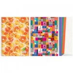 Bloknotas COLOUR, A4, langeliais, 80 lapų, 70gsm, su spalvotomis kraštinėmis, su spirale šone