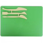 Lentelė plastilinui KITE, 250x180mm, su 3 įrankiais,, įvairių spalvų