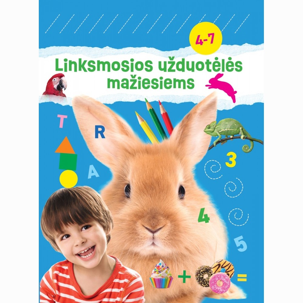 Linksmos užduotėlės mažiesiems (mėlyna)