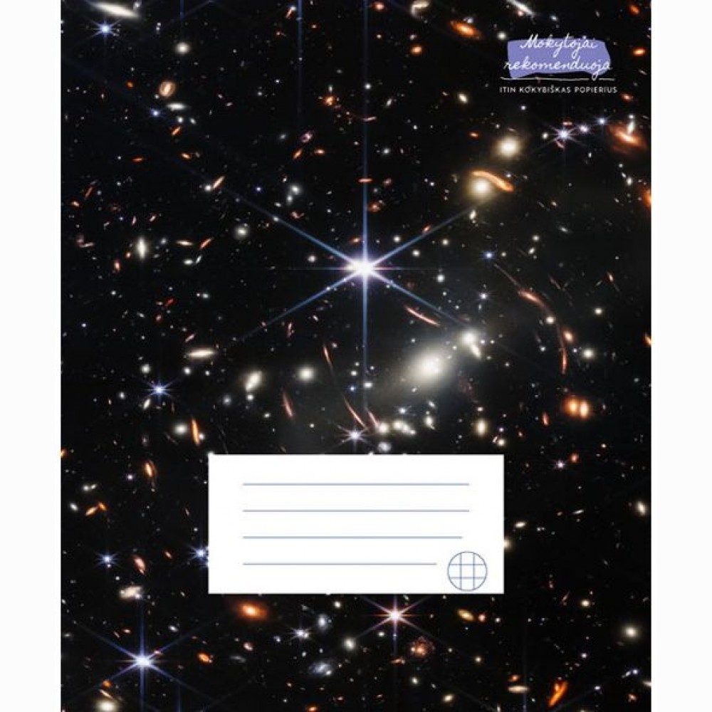 Sąsiuvinis Galaktika, 36 l., langeliais