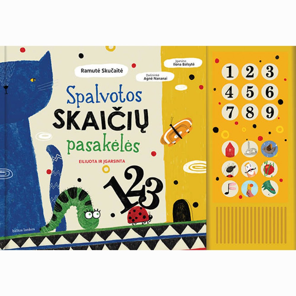 Spalvotos skaičių pasakėlės. Eiliuota ir įgarsinta (naujas leidimas)