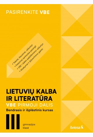 Lietuvių kalba ir literatūra: Kalbėjimas Bendrasis ir išplėstinis kursas 11 klasei, serija Pasirenk