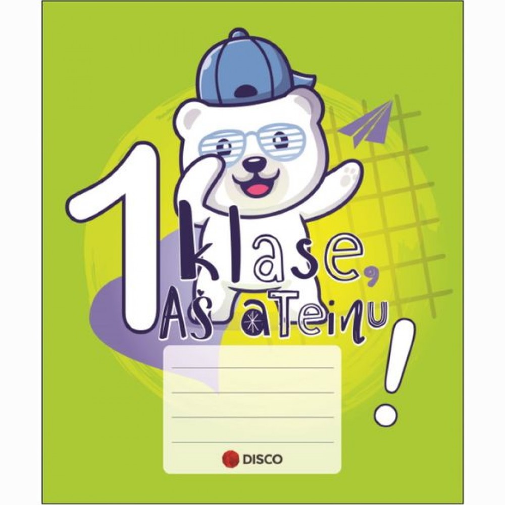 Pirmoko sąsiuvinis. 12 lapų langeliais