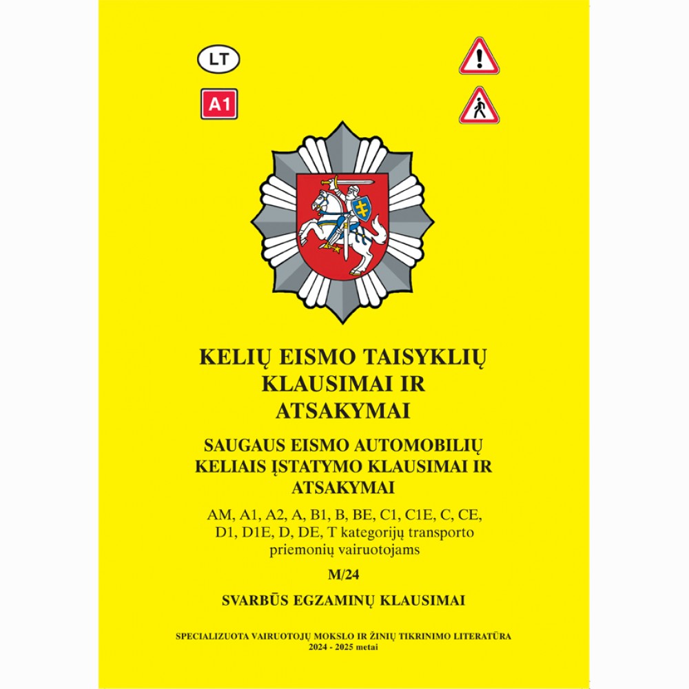 Kelių eismo taisyklių klausimai ir atsakymai M/24