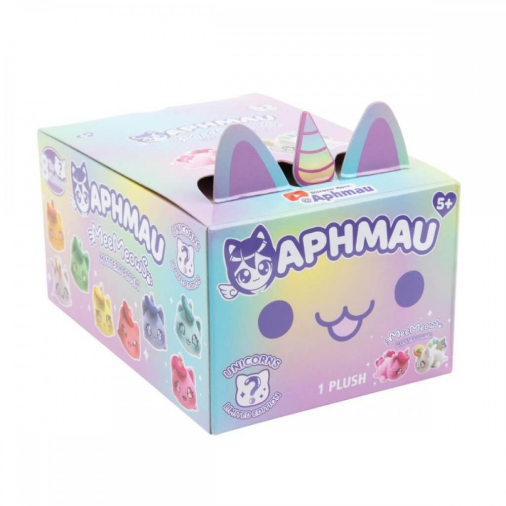 APHMAU Paslaptingas pliušinis „MeeMeow“ kačiukas (Unicorns) APHMAU Paslaptingas pliušinis „MeeMeow“ kačiukas (Unicorns)