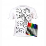 Splat Planet marškinėliai su išplaunamais flomasteriais, Vienaragis Žvaigždė, 5-6m.