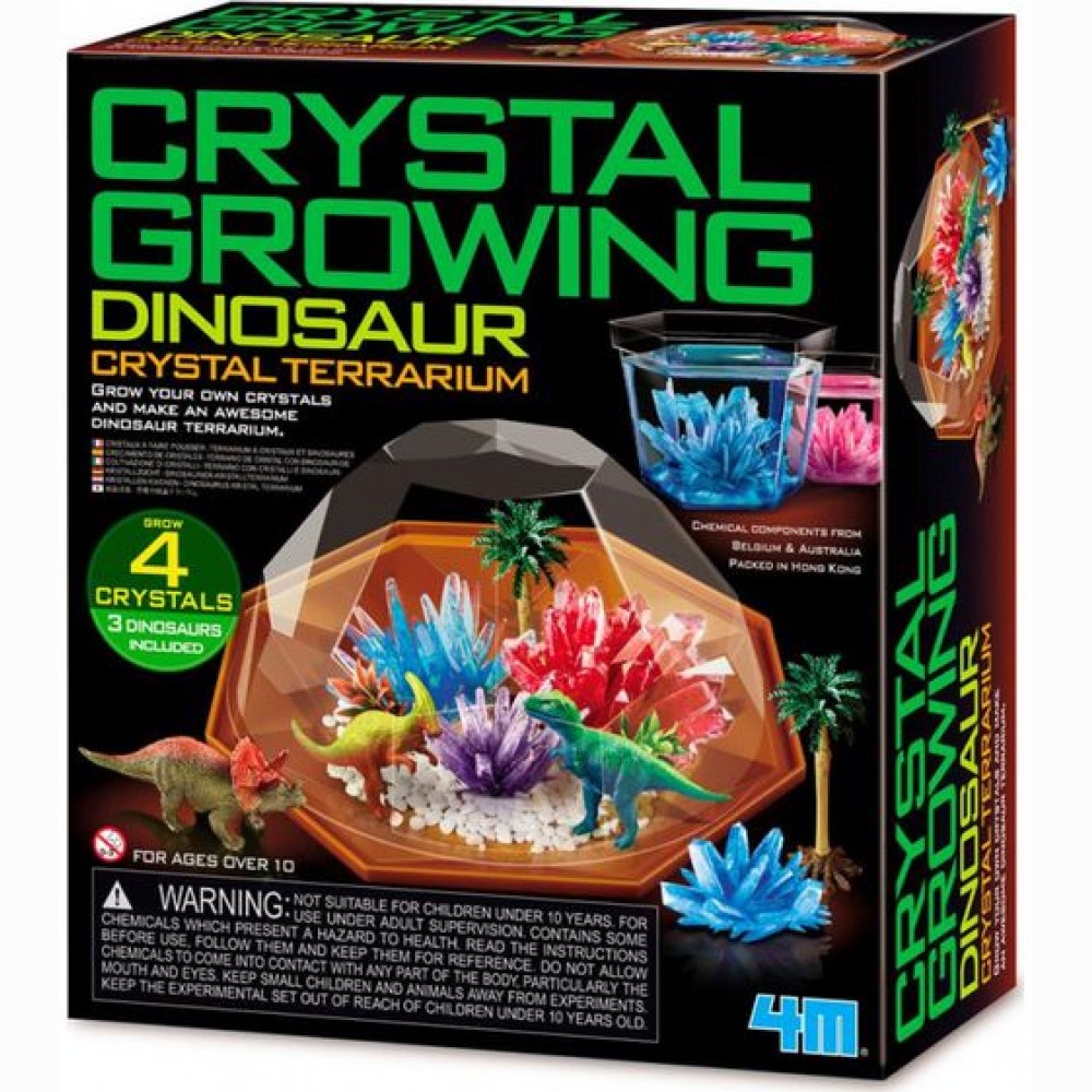 4M Dinozaurų kristalų terariumas