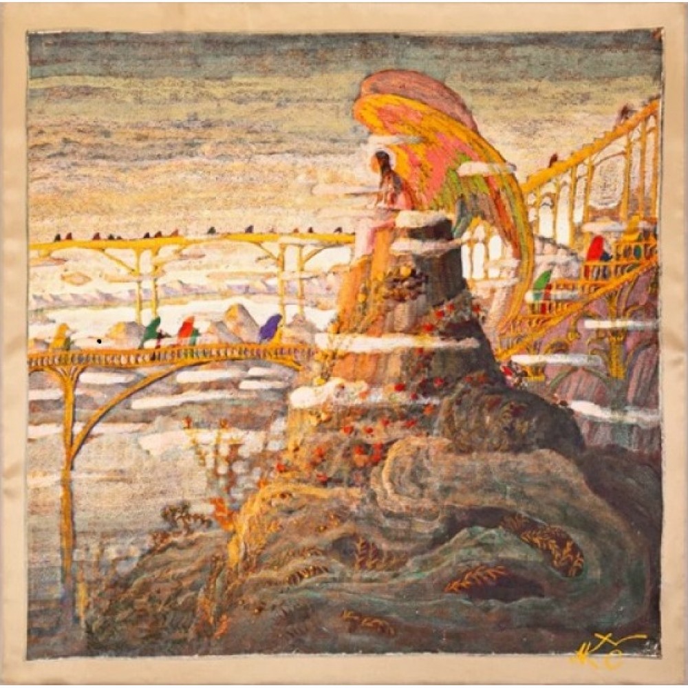 Šilkinė skarelė "Angelo preliudas" (53*53)