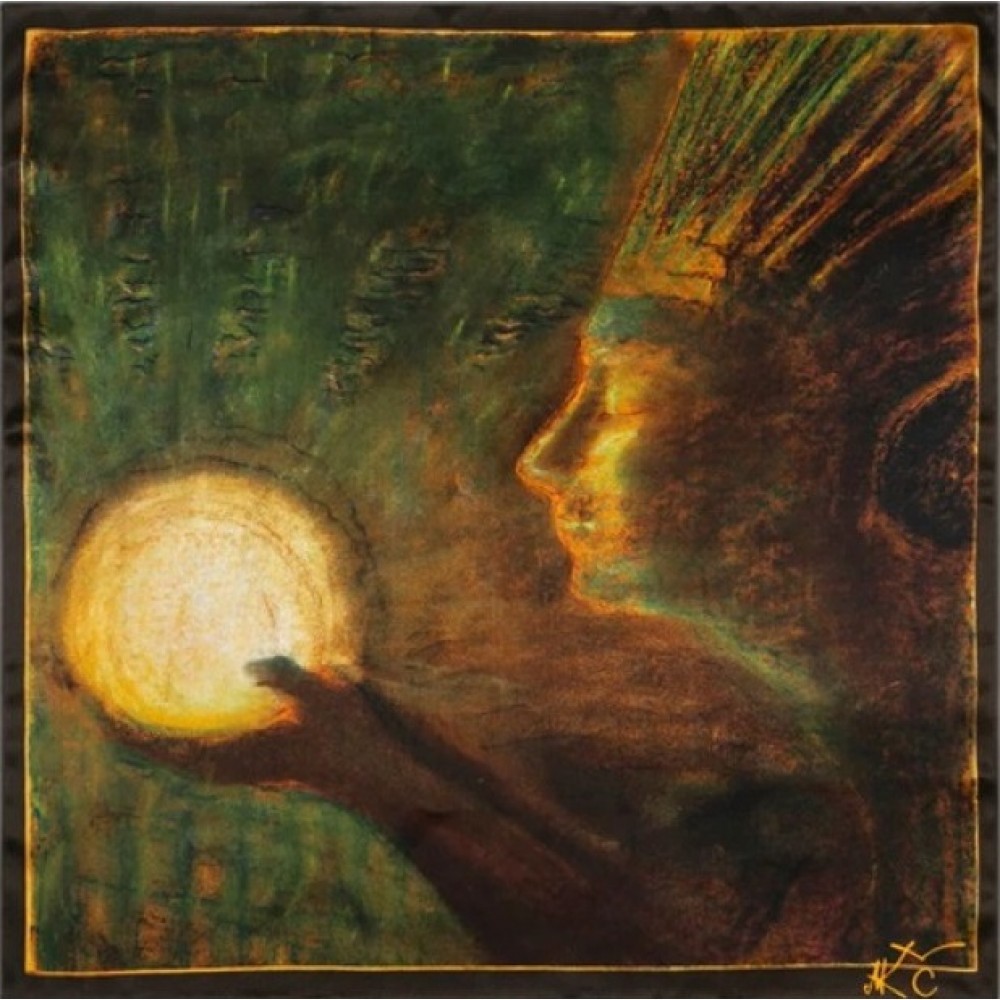 Šilkinė skarelė "Bičiulystė" (68*68)