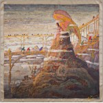 Šilkinė skarelė "Angelo preliudas" (68*68)